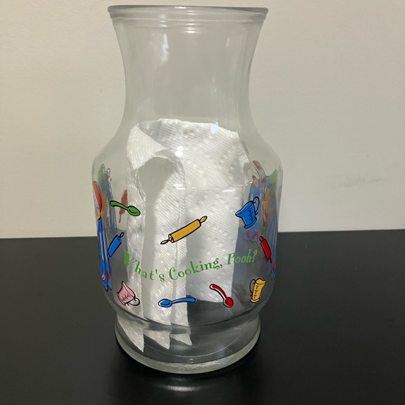 Anchor Hocking Disney Winnie The Pooh Carafe  With Lid What's Cooking Pooh? - Picture 4 of 6